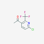 Structure of 1-[6-chloro-2-(trifluoromethyl)pyridin-3-yl]ethanone