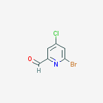 6-bromo-4-chloropyridine-2-carbaldehyde结构式