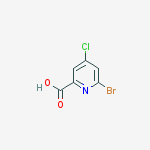 Structure of 6-bromo-4-chloropyridine-2-carboxylic Acid