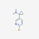 1-(6-bromopyridin-3-yl)cyclopropan-1-amine结构式