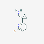 Structure of [1-(6-bromopyridin-2-yl)cyclopropyl]methanamine