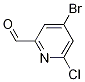 Structure of 4-bromo-6-chloropicolinaldehyde