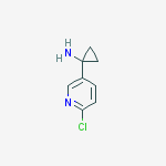 Structure of 1-(6-chloropyridin-3-yl)cyclopropan-1-amine