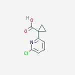 Chemical structure of 1-(6-chloropyridin-2-yl)cyclopropane-1-carboxylic Acid