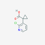 Structure of 1-(2-chloropyridin-3-yl)cyclopropane-1-carboxylic Acid