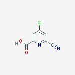 4-chloro-6-cyanopyridine-2-carboxylic Acid结构式