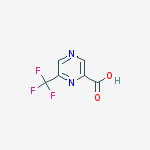 2-TRIFLUOROMETHYL-6-PYRAZINECARBOXYLIC ACID结构式