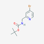 Structure of Tert-butyl N-[(4-bromopyridin-2-yl)methyl]carbamate