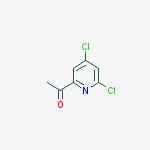 Structure of 1-(4,6-dichloropyridin-2-yl)ethanone