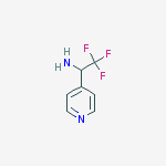 2,2,2-Trifluoro-1-(pyridin-4-yl)ethanamine结构式