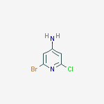 2-bromo-6-chloropyridin-4-amine结构式