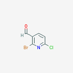 Structure of 2-bromo-6-chloropyridine-3-carboxaldehylde
