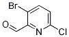 Structure of 3-broMo-6-chloropyridine-2-carbaldehyde