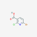 Structure of 6-Bromo-2-chloronicotinic acid