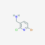 Structure of (6-bromo-2-chloropyridin-3-yl)methanamine