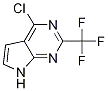 4-Chloro-2-(trifluoromethyl)-7H-pyrrolo[2,3-d]pyrimidine结构式