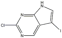 Structure of 2-chloro-5-iodo-7H-pyrrolo[2,3-d]pyrimidine