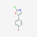 Structure of 2-chloro-5-(4-fluorophenyl)oxazole