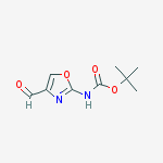Tert-butyl N-(4-formyl-1,3-oxazol-2-yl)carbamate结构式
