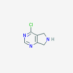 4-chloro-6,7-dihydro-5h-pyrrolo[3,4-d]pyrimidine结构式