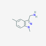 Structure of 1-(1,5-dimethyl-1H-indazol-3-yl)methanamine(SALTDATA: FREE)