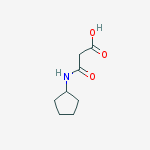Structure of 3-(cyclopentylamino)-3-oxopropanoic acid(SALTDATA: FREE)