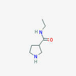 Structure of N-ethyl-3-pyrrolidinecarboxamide(SALTDATA: FREE)