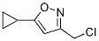 Structure of 3-(chloromethyl)-5-cyclopropylisoxazole