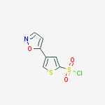 Structure of 4-(5-isoxazolyl)-2-thiophenesulfonyl chloride(SALTDATA: FREE)