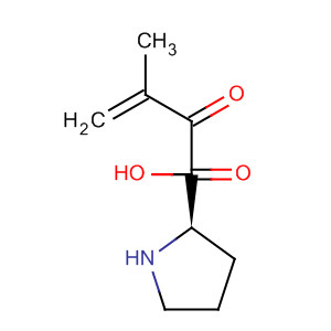 Structure of D-Proline, 1-(2-methyl-1-oxo-2-propenyl)-