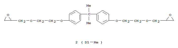 Structure of BISPHENOL A PROPOXYLATE DIGLYCIDYL ETHER