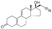 Structure of (17α)-17-Hydroxy-3-oxo-19-norpregna-5(10),9(11)-diene-21-nitrile