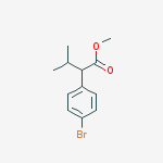 methyl 2-(4-bromophenyl)-3-methylbutanoate结构式