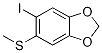 Chemical structure of 1,3-Benzodioxole, 5-iodo-6-(Methylthio)-