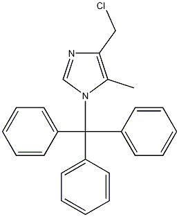 Structure of 4-(Chloromethyl)-5-methyl-1-(triphenylmethyl)-1H-imidazole