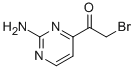 Structure of 1-(2-aminopyrimidin-4-yl)-2-bromoethanone