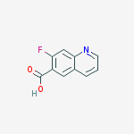 7-fluoro-6-Quinolinecarboxylic acid结构式