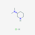 (R)-N,N-二甲基哌啶-3-胺盐酸盐结构式