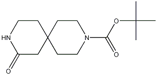 Structure of 3,9-Diazaspiro[5.5]undecane-3-carboxylic acid, 8-oxo-, 1,1-dimethylethyl ester