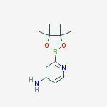 4-AMINOPYRIDINE-2-BORONIC ACID PINACOL ESTER结构式