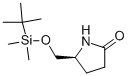 Structure of (2S)-2-[[[(1,1-DIMETHYLETHYL)DIMETHYLSILYL]OXY]METHYL]-5-OXO-1-PYRROLIDINE