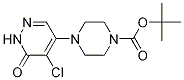 Structure of tert-Butyl 4-(5-chloro-6-oxo-1,6-dihydropyridazin-4-yl)piperazine-1-carboxylate
