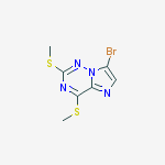 Structure of 7-broMo-2,4-bis(Methylthio)iMidazo[2,1-f][1,2,4]triazine