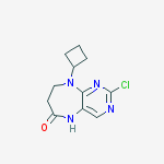 Structure of 2-Chloro-9-cyclobutyl-8,9-dihydro-5H-pyrimido[4,5-b][1,4]diazepin-6(7H)-one