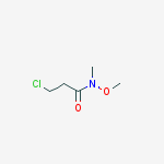 Structure of Propanamide, 3-chloro-N-methoxy-N-methyl-