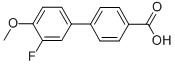 Structure of 3-FLUORO-4-METHOXYLBIPHENYL-4-CARBOXYLIC ACID