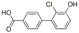 4-(2-Chloro-3-hydroxyphenyl)benzoic acid结构式