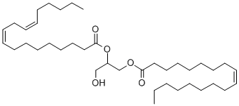 Structure of 1-OLEOYL-2-LINOLEOYL-RAC-GLYCEROL (CONTAINS 2% 1,3-ISOMER)