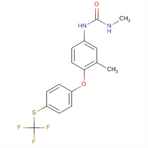 Urea, N-methyl-N'-[3-methyl-4-[4-[(trifluoromethyl)thio]phenoxy]phenyl]-结构式