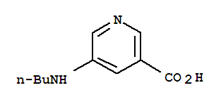 3-Pyridinecarboxylicacid, 5-(butylamino)-结构式